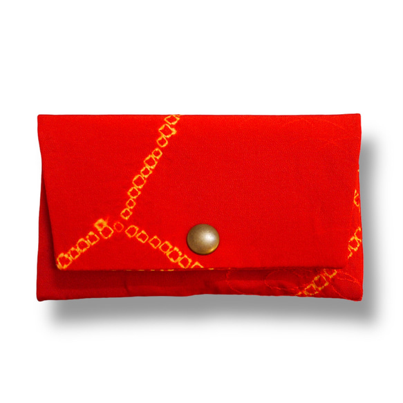 珠盒，珠盒，儀式場合，和服配件，和服翻版，美麗的復古念珠袋（京都猩紅色）[也適合成人儀式和畢業典禮的配件] 第1張的照片