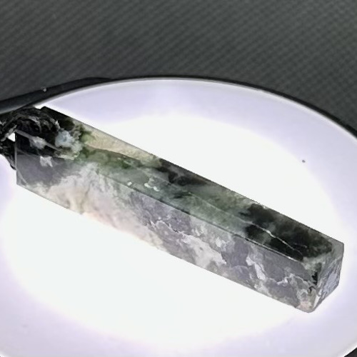 ロウカン黒翡翠 柱 ネックレス・ペンダント ケンちゃんの天然石工房 