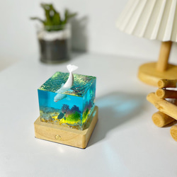 Resin Light 海洋手工树脂摆件/ 环氧树脂工艺品/海洋世界礼物 第1張的照片