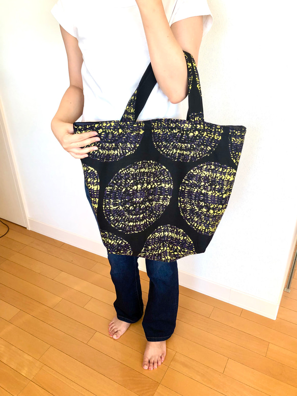 トートバッグ   〜　ハワイファッションブランドNOANOA のパッチバッグからのリメイク品 4枚目の画像
