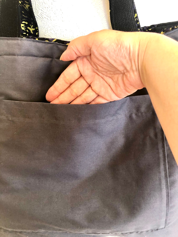 トートバッグ   〜　ハワイファッションブランドNOANOA のパッチバッグからのリメイク品 7枚目の画像