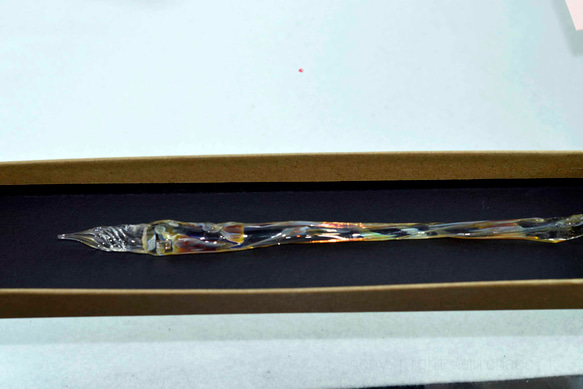 作家創作*新作アート*ガラスペン 細密インク吸収10の溝 11185-487 描き