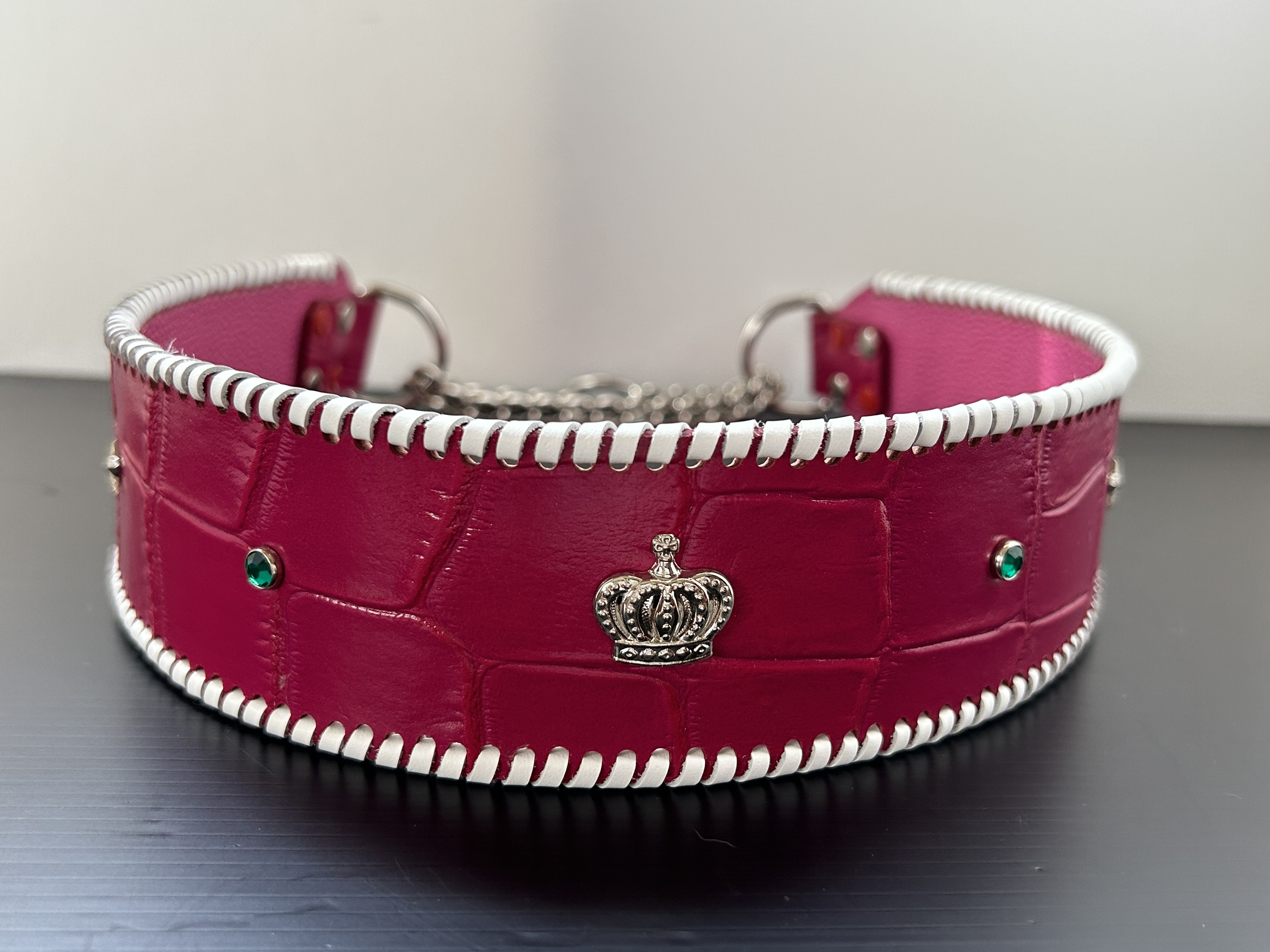 犬の本革ハーフチョークNo.262(大型犬)