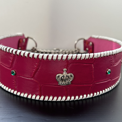 犬の本革ハーフチョークNo.262(大型犬) リード・首輪 Dear Dogs Fint  