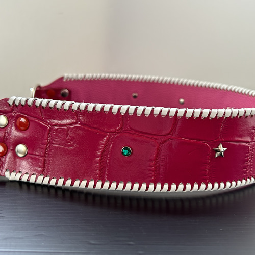 犬の本革ハーフチョークNo.262(大型犬) リード・首輪 Dear Dogs Fint  