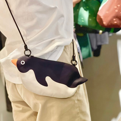 ペンギンミニショルダーバッグ（お子様向け） 本革使用 ペンギン