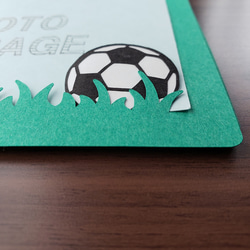 写真・メッセージカードフレーム  10枚・サッカーボール 2枚目の画像