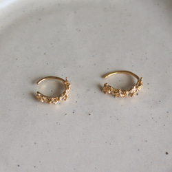 金色桂花耳骨夾 L 第14張的照片