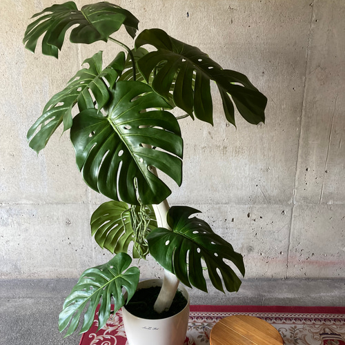 光触媒人工観葉植物ウォールグリーンフェイクグリーンモンステラ120