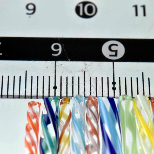 新色！レッティの細密なツイストガラス棒、ガラスレース棒（11118-467 