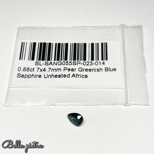 0.88ct☆非加熱☆天然バイカラーサファイア アフリカ産 グリーン