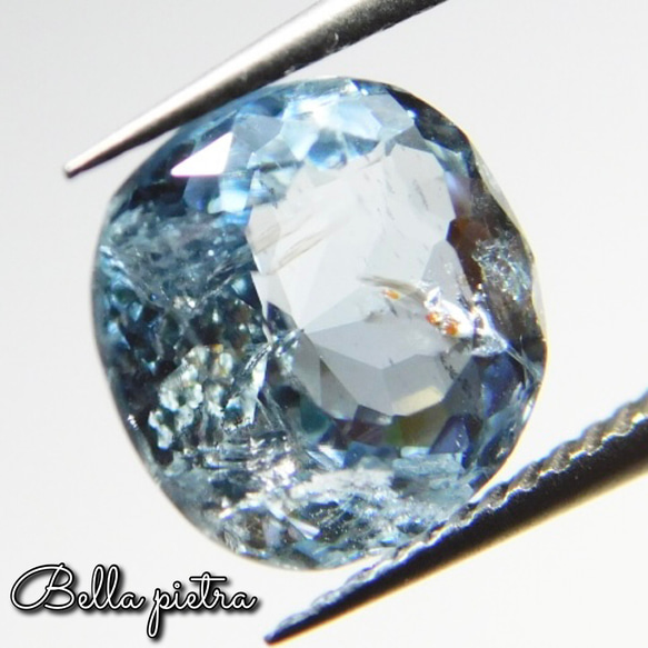 1.67ct★非加熱☆天然アクアマリン ブラジル産 ルース Aquamarine 裸石 宝石 天然石 12 2枚目の画像