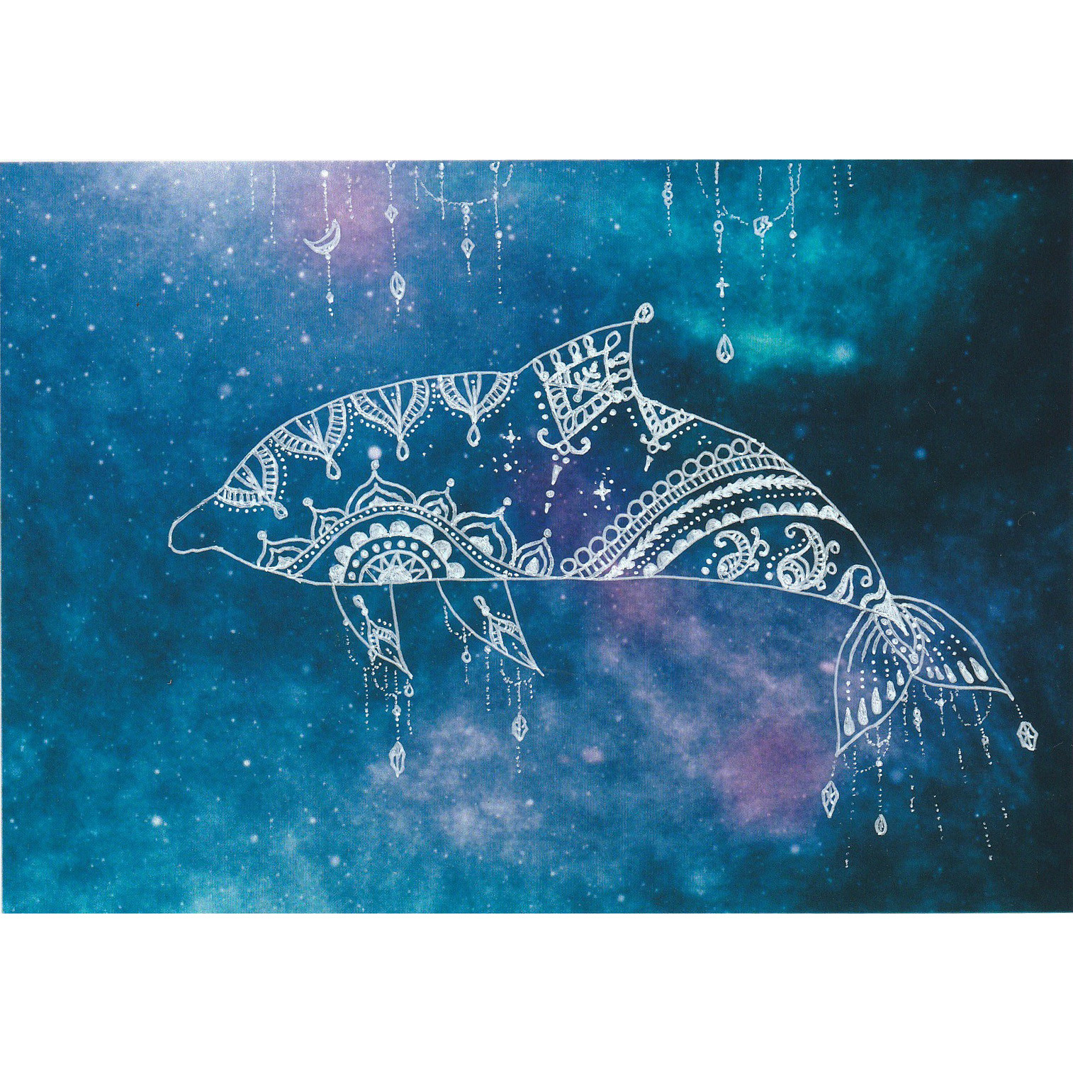 【パラダイス】 イルカ くじら ヒーリングアート 愛  虹 インテリア パラダイス】 イルカ くじら ヒーリングアート 愛 虹 インテリア