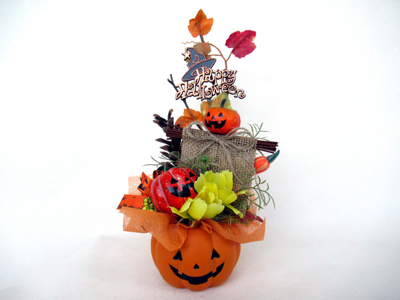 ハロウィンかぼちゃ器飾り　大23-4 1枚目の画像