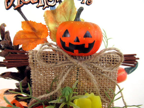 ハロウィンかぼちゃ器飾り　大23-4 3枚目の画像