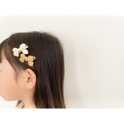 【数量限定】ribbon clip  キッズヘアアクセサリー　ベビーヘアアクセサリー　リボン　ギフト 3枚目の画像