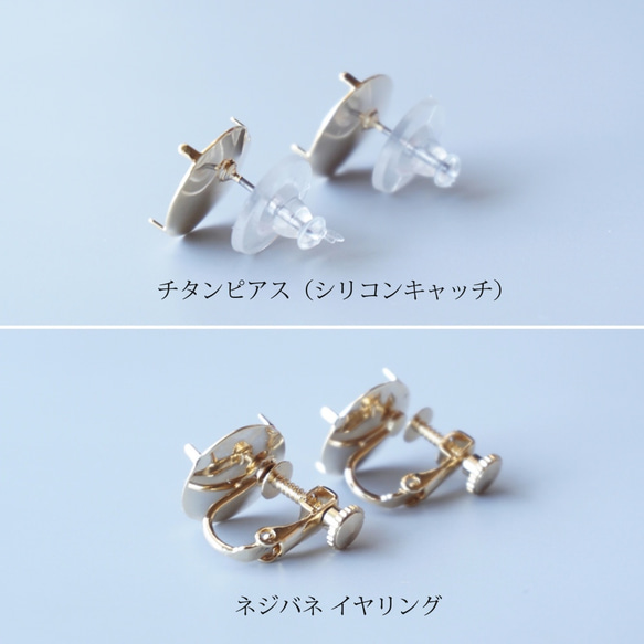 数量限定◎Creema限定◎秋の福袋◎キノヌクモリピアス/ネックレスセット◎こっくり秋色/受注生産 10枚目の画像