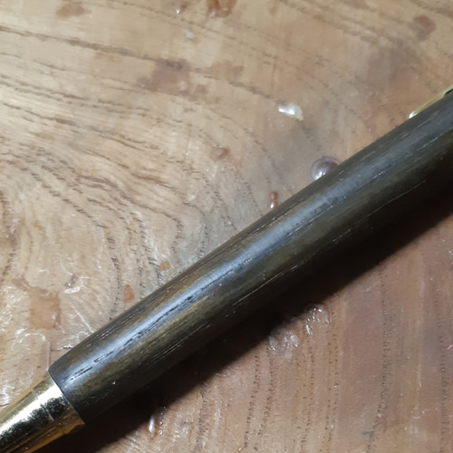 木製シャーペン0.5mm 神代栗 通常杢 蜜蝋クリーム仕上げ ペン