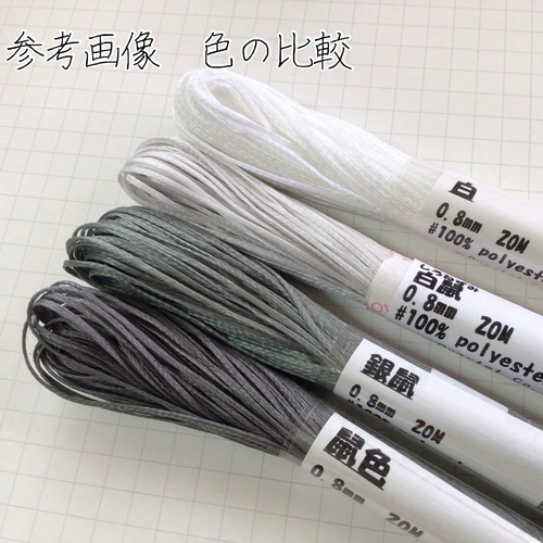 ワックスコード 0.8mm 20メートル 平ひも④ 新色追加 ひも・コード Co