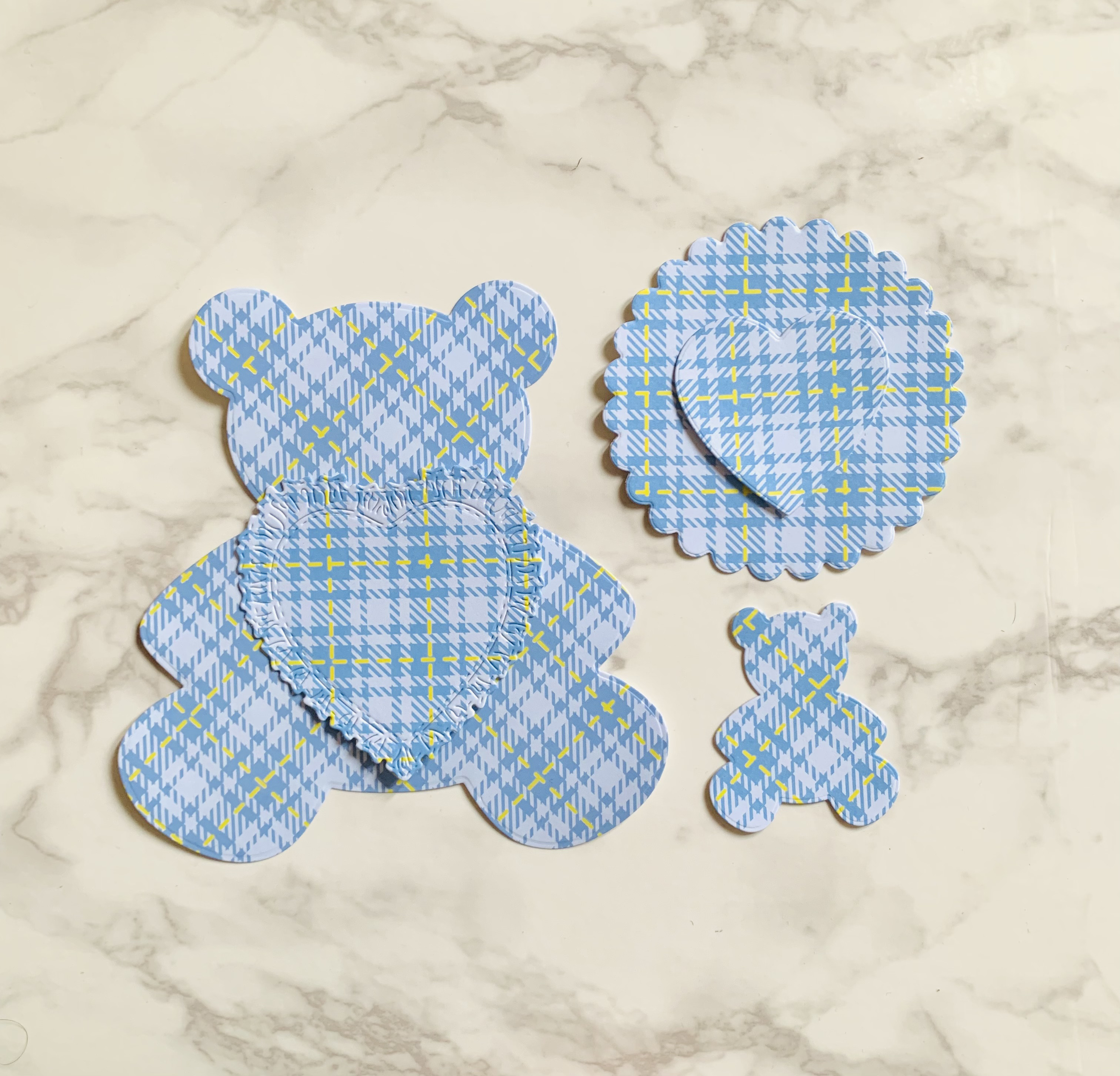 オーダー受付【E:くまさんセット】ダイカット クラフトパンチ 卒園