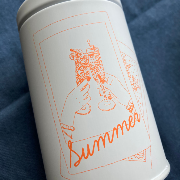 【夏の思い出☺】チェキ風キャニスター缶（1缶） 2枚目の画像