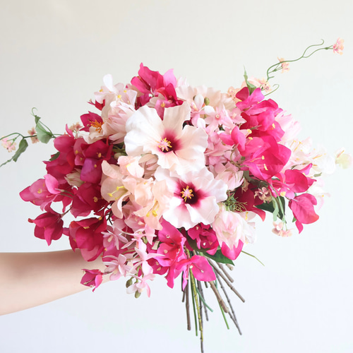 ハイビスカス ブーゲンビリア ウェディングブーケ リゾート ブーケ