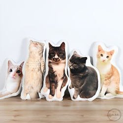 ペット オーダーメイドクッション Mサイズ 50cm 抱き枕 癒しグッズ オリジナル メモリアル クッション 犬 猫 13枚目の画像