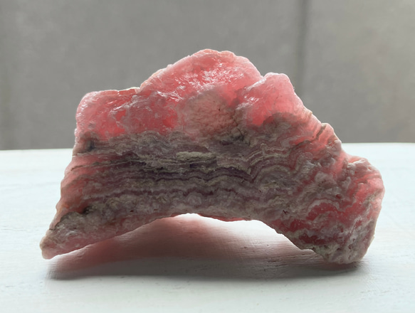 アルゼンチン産　ロードクロサイト　インカローズ原石　① 阿根廷産　紅紋石　Rhodochrosite 51g 13枚目の画像