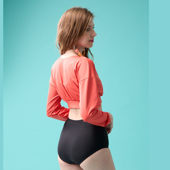 MIT 少女三件式 泳裝 亮橘 限量發售 第10張的照片