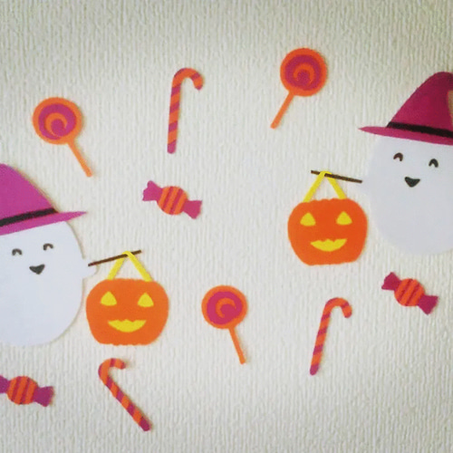 ハロウィン 10月 壁面飾り 吊るし飾り おばけ キャンディ おばけ