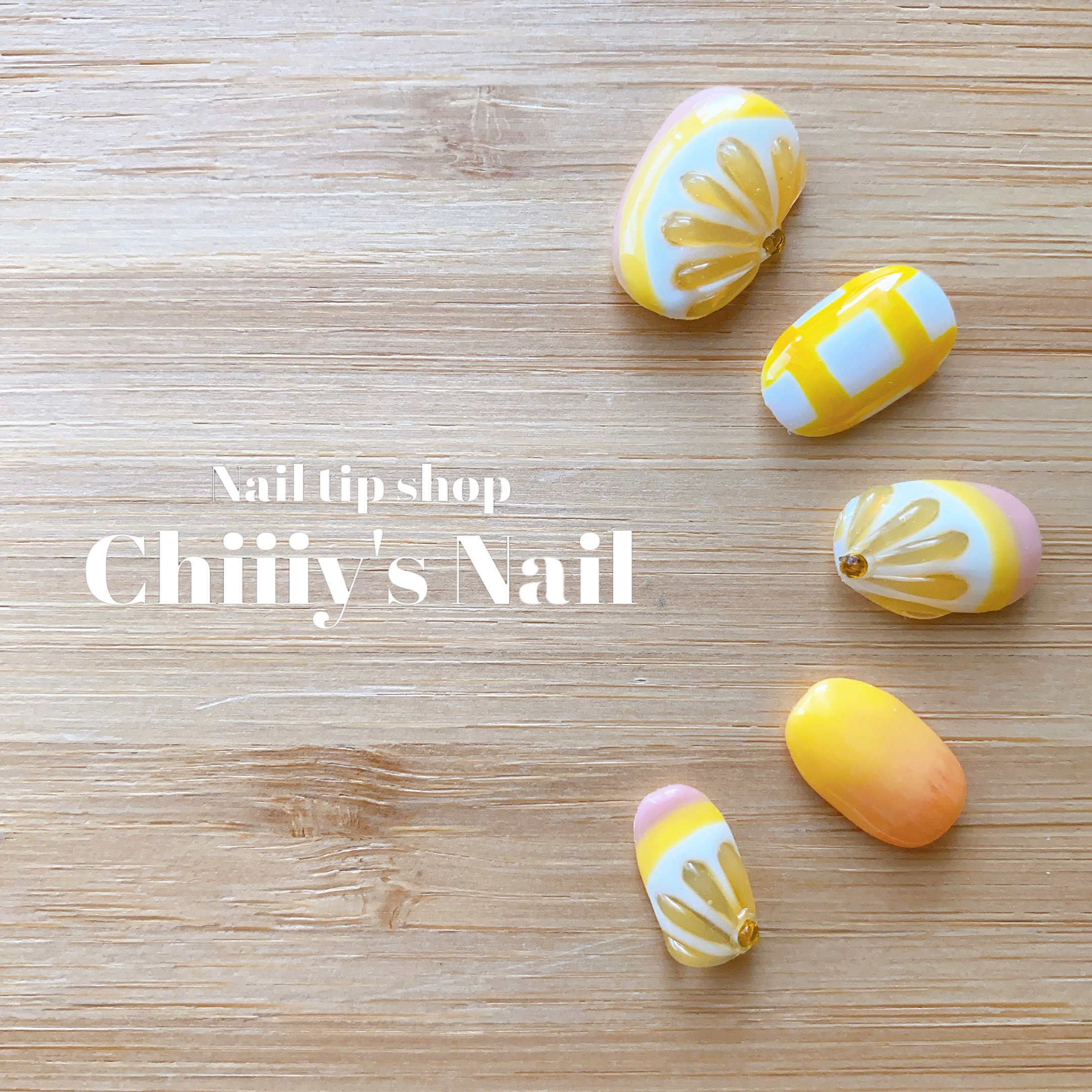 【@シトラス】ネイルチップ５品 シトラス】ネイルチップ5品 シトラス】ネイルチップ5品