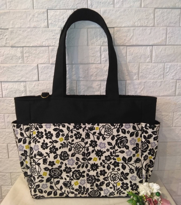 ハンドメイド ♡両サイドポケットトートバッグ Side pocket tote bag Tutorial/// See my youtube for detailed