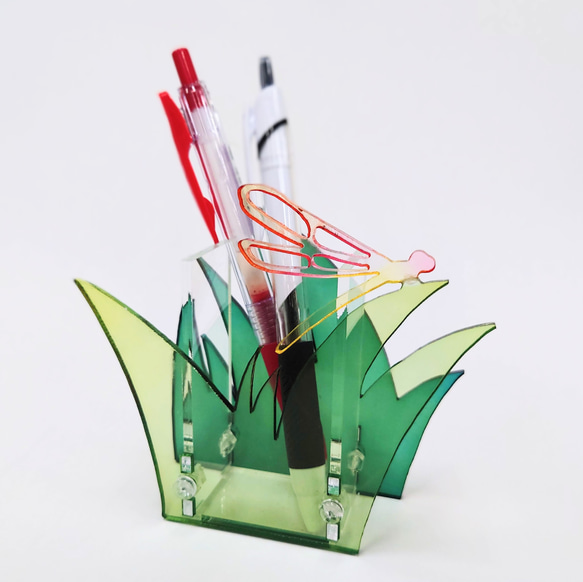 トンボのアクリルペンスタンド ペン・筆記用具 おいりぃ 通販 16466593