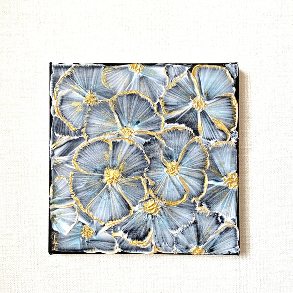 満開 黒い花 テクスチャーアート 絵画 yuko_flor_art 通販
