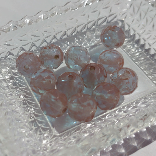 B品②】アンティークサフィレットのビーズ【約8mm：一粒】 ビーズ 法月