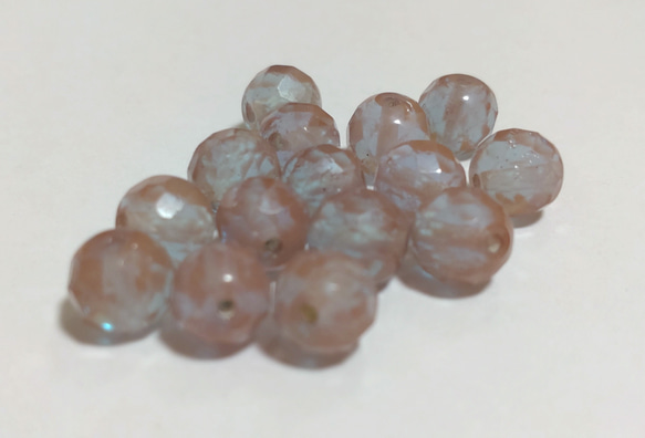 サフィレット　ビーズブレスレット アンティークサフィレットのビーズ【約8mm：一粒】 ビーズ 法月 通販