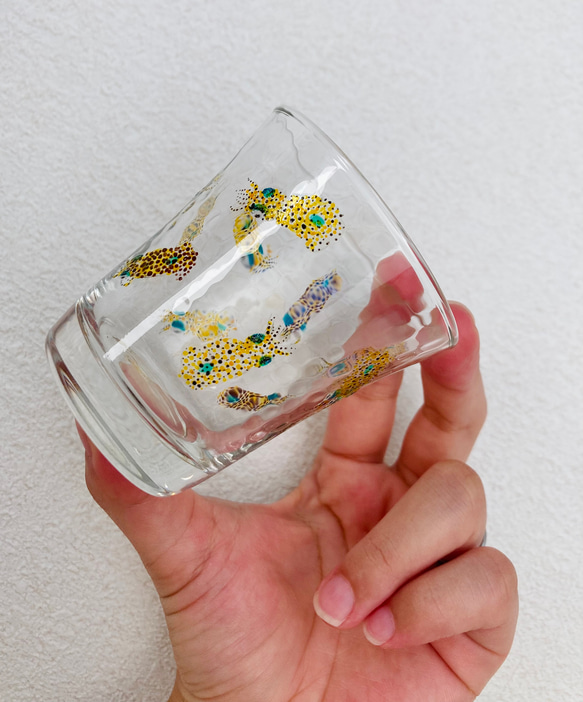 アオリイカの稚イカ　日本酒グラス 5枚目の画像