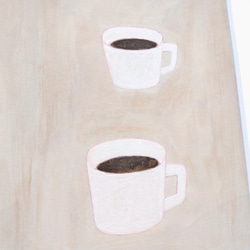 原画「コーヒー/coffee」※木製額縁入り 5枚目の画像