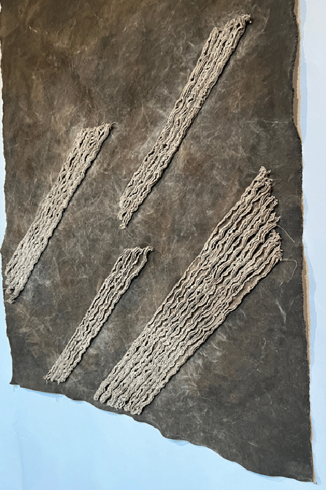 柿渋染めスラッシュキルト生地K23072