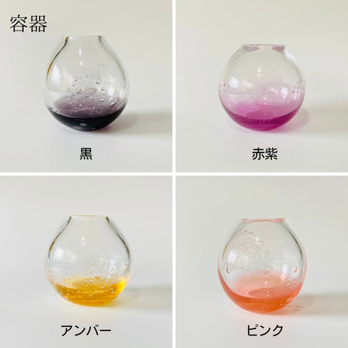 受注制作]オーダーメイドスノードーム《色付き容器》 その他インテリア