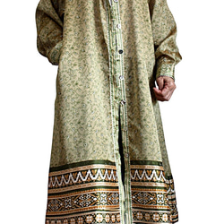 印度印花長襯衫連衣裙 (DOO-002) 第10張的照片