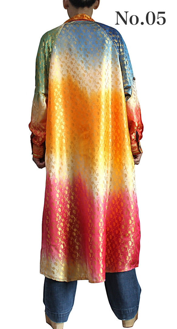 印度印花長襯衫連衣裙 (DOO-002) 第15張的照片