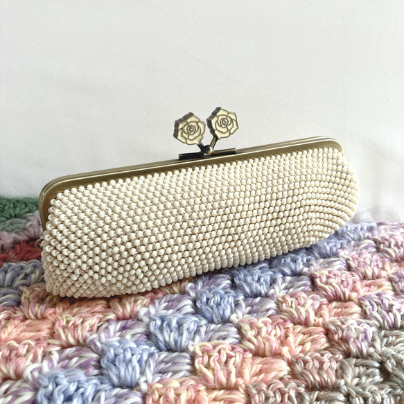 sayu-a41ページ☆ビーズがま口ハンドメイド☆メガネケース sayu-a41様専用ページ☆ビーズがま口ハンドメイド☆メガネケース