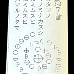 【天然木】カタカムナキーホルダー　（第７首） 6枚目の画像