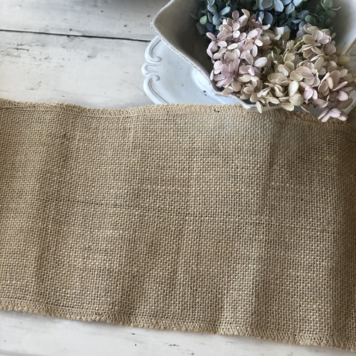 ナチュラル麻リボン200mm幅05004 リボン・テープ d materials 通販