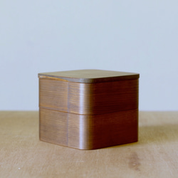 正方形弁当箱　二段 2枚目の画像