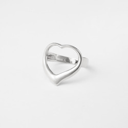 big heart ring / silver 1枚目の画像