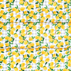 カットクロス  3 Wishes Fabric / White Cottage Farm Trailing Lemons 6枚目の画像