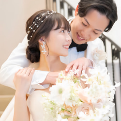CR139ブライダルピアス  蝶々 大ぶり　揺れる 花嫁ピアス　ブライダルピアス　結婚式ピアス　ウェディングピアス 10枚目の画像