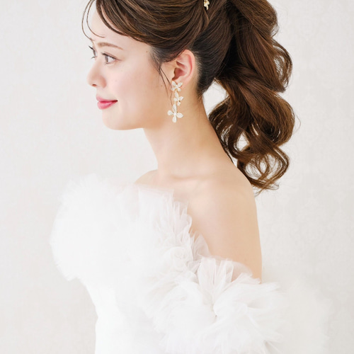 ブライダルジュエリー　結婚式　ブライダル　ピアス E-51 ブライダルピアス | ウェディング・ブライダルアクセサリー